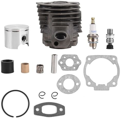 Jeffergarden Piston de cylindre de 46 mm avec kit de joints pour moteur Husqvarna 50,51,55 Rancher Nikasil