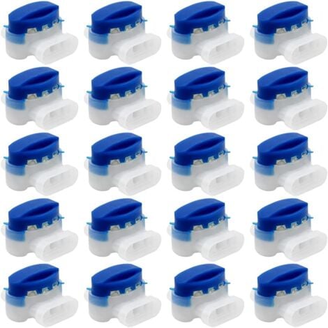 20 Pièces connecteurs de câble, 314 connecteurs de câble remplis de gel résines terminaux, connecteur Étanche raccords de câbles pour jardin extérieur robot voiture Tondeuse