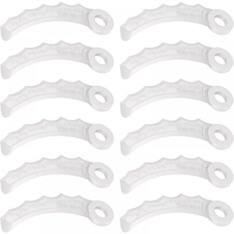 12Pcs Lame en Plastique Compatibilité pour Makita 198383-1 Und 198426-9,Makita DUR189RF Coupe Bordure,UR100DZ,DUR191LZX3,DUR181Z,DUR192LZ,DUR368AZ,DUR369AZ,DUR190UZX3,UR3000