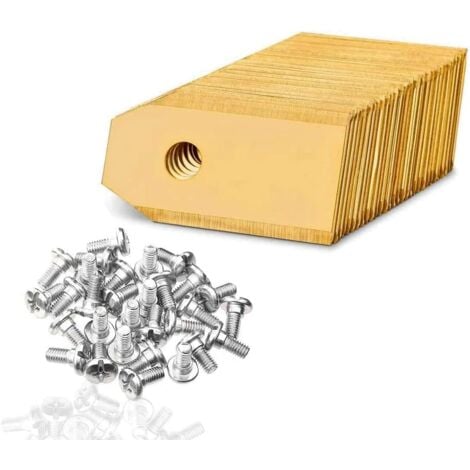 Lames en titane pour tous les robots-tondeurs Husqvarna Automower/Gardena – Lames de rechange avec vis – Compatible avec 105 310 315 320 420 430 x r40i etc, Lot de 45