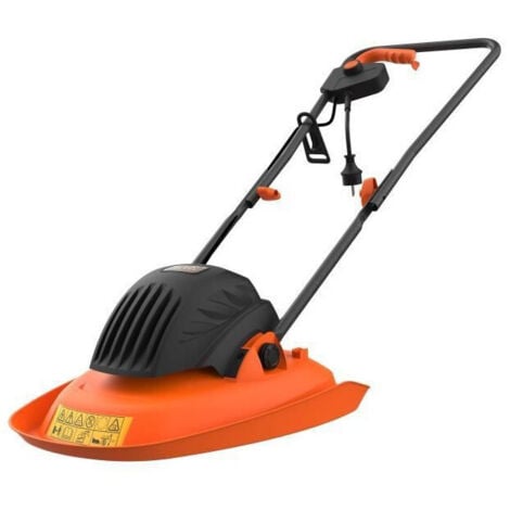 BLACK + DECKER Tondeuse electrique sur coussin dair 30cm - 1200 W - 6 lames -  BEMWH551-QS