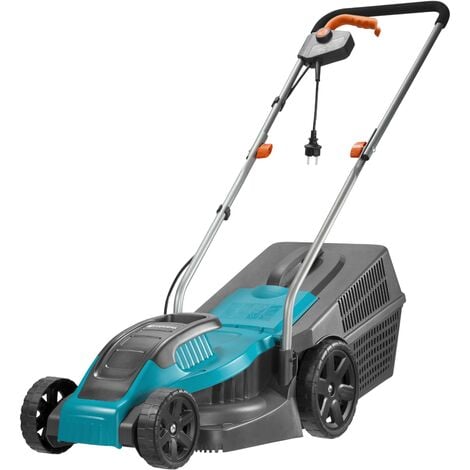 GARDENA Tondeuse électrique PowerMax 1100/32. Tondeuse filaire.  300m². 1100W. Largeur de coupe 32 cm. Bac 30L. (5031-20).