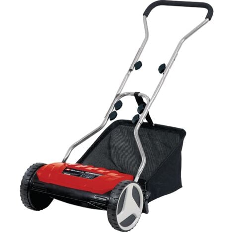 Einhell Tondeuse à gazon manuelle GC-HM 38 S-F (jusquà 250 m², réglage de la hauteur de 13 à 38 mm, bac de ramassage: 26L)